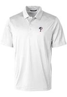 Cutter and Buck Philadelphia Phillies White Prospect Textured Big Tall Polo