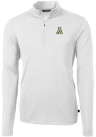 Cutter and Buck Appalachian State Mountaineers Mens Virtue Eco Pique Long Sleeve Qtr Zip Pul