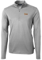 Cutter and Buck Arizona State Sun Devils Mens Virtue Eco Pique Long Sleeve Qtr Zip Pullover