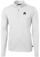 Cutter and Buck East Carolina Pirates Mens Virtue Eco Pique Long Sleeve Qtr Zip Pullover