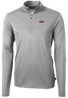 Cutter and Buck Eastern Kentucky Colonels Mens Virtue Eco Pique Long Sleeve Qtr Zip Pullover