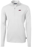 Cutter and Buck Eastern Kentucky Colonels Mens Virtue Eco Pique Long Sleeve Qtr Zip Pullover