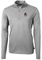 Cutter and Buck Georgia Bulldogs Mens Virtue Eco Pique Long Sleeve Qtr Zip Pullover