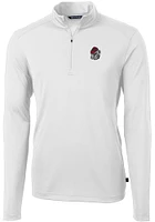 Cutter and Buck Georgia Bulldogs Mens Virtue Eco Pique Long Sleeve Qtr Zip Pullover