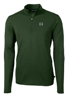 Cutter and Buck Hawaii Warriors Mens Virtue Eco Pique Long Sleeve Qtr Zip Pullover