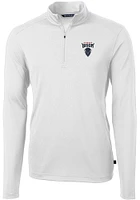 Cutter and Buck Howard Bison Mens Virtue Eco Pique Long Sleeve Qtr Zip Pullover