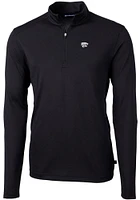 Cutter and Buck K-State Wildcats Mens Virtue Eco Pique Long Sleeve Qtr Zip Pullover