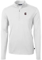 Cutter and Buck South Carolina Gamecocks Mens Virtue Eco Pique Long Sleeve Qtr Zip Pullover