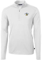 Cutter and Buck San Jose State Spartans Mens Virtue Eco Pique Long Sleeve Qtr Zip Pullover