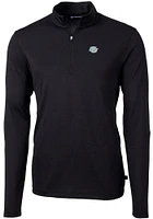 Cutter and Buck Southern University Jaguars Mens Black Virtue Eco Pique Long Sleeve 1/4 Zip Pull..