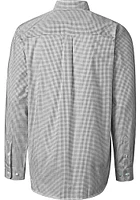 Cutter and Buck K-State Wildcats Mens Black Tattersall Long Sleeve Dress Shirt