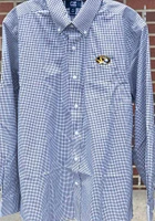Cutter and Buck Missouri Tigers Mens Black Tattersall Long Sleeve Dress Shirt