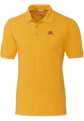 Cutter and Buck Minnesota Golden Gophers Mens Gold Advantage Short Sleeve Polo