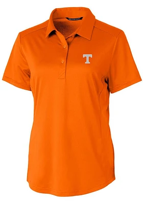Cutter and Buck Tennessee Volunteers Womens Prospect Textured Short Sleeve Polo Shirt