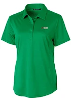 Cutter and Buck Florida A&M Rattlers Womens Kelly Green Prospect Textured Short Sleeve Polo Shir..