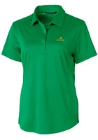 Cutter and Buck Notre Dame Fighting Irish Womens Kelly Green Prospect Textured Short Sleeve Polo..
