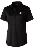 Cutter and Buck Texas A&M Aggies Womens Prospect Textured Short Sleeve Polo Shirt