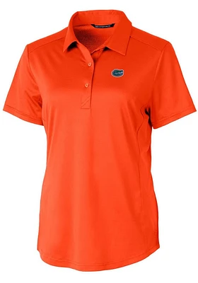 Cutter and Buck Florida Gators Womens Prospect Textured Short Sleeve Polo Shirt