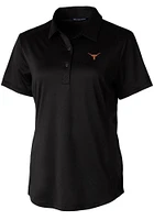 Cutter and Buck Texas Longhorns Womens Prospect Textured Short Sleeve Polo Shirt