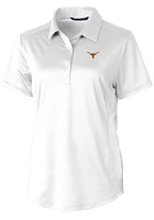 Cutter and Buck Texas Longhorns Womens Prospect Textured Short Sleeve Polo Shirt