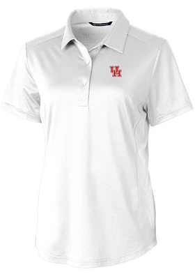 Cutter and Buck Houston Cougars Womens Prospect Textured Short Sleeve Polo Shirt