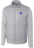 Cutter and Buck Duke Blue Devils Mens Stealth Hybrid Quilted Medium Weight Jacket