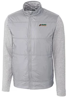 Cutter and Buck Florida A&M Rattlers Mens Stealth Hybrid Quilted Medium Weight Jacket