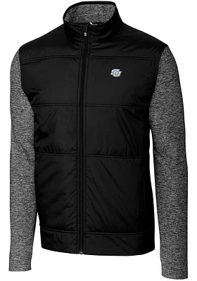 Cutter and Buck Southern University Jaguars Mens Black Stealth Hybrid Quilted Medium Weight Jack..