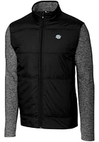 Cutter and Buck Southern University Jaguars Mens Black Stealth Hybrid Quilted Medium Weight Jack..