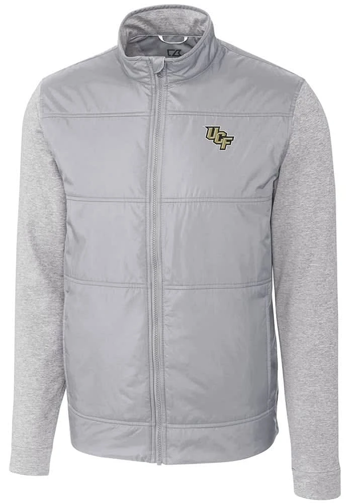 Cutter and Buck UCF Knights Mens Stealth Hybrid Quilted Medium Weight Jacket