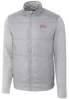 Cutter and Buck UNLV Runnin Rebels Mens Stealth Hybrid Quilted Medium Weight Jacket