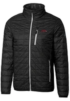 Cutter and Buck Arkansas Razorbacks Mens Black Rainier PrimaLoft Puffer Filled Jacket