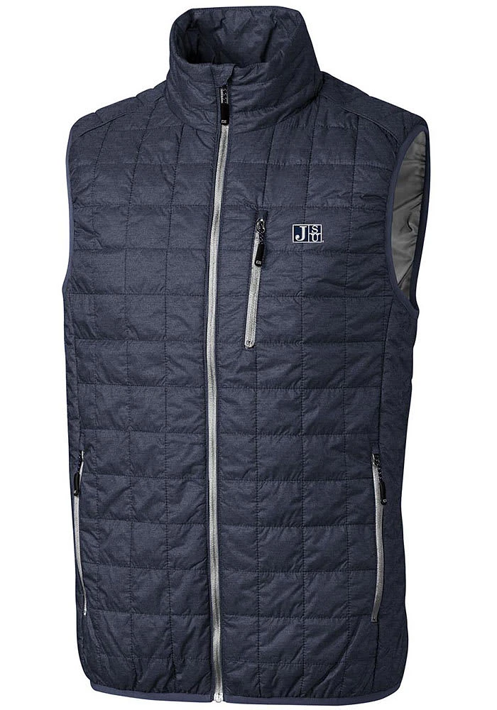 Cutter and Buck Jackson State Tigers Mens Rainier PrimaLoft Puffer Sleeveless Jacket