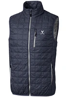 Cutter and Buck Virginia Cavaliers Mens Grey Rainier PrimaLoft Puffer Sleeveless Jacket