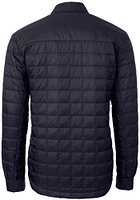 Cutter and Buck Howard Bison Mens Navy Blue Rainier PrimaLoft Quilted Outerwear Lined Jacket