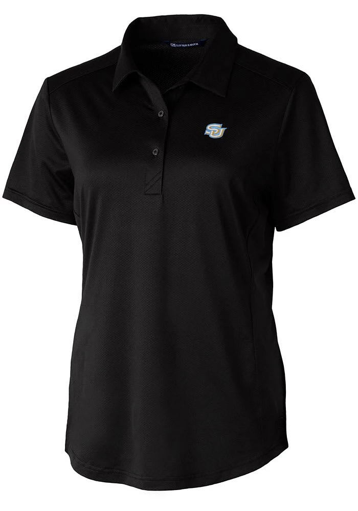 Cutter and Buck Southern University Jaguars Womens Prospect Textured Short Sleeve Polo Shi