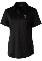 Cutter and Buck Texas Tech Red Raiders Womens Prospect Textured Short Sleeve Polo Shirt