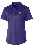 Cutter and Buck K-State Wildcats Womens Prospect Textured Short Sleeve Polo Shirt