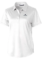 Cutter and Buck Notre Dame Fighting Irish Womens White Prospect Textured Short Sleeve Polo Shirt