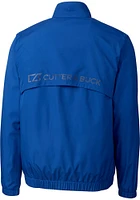 Cutter and Buck Kansas Jayhawks Mens Blue Nine Iron Light Weight Jacket