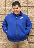 Cutter and Buck Kansas Jayhawks Mens Blue Nine Iron Light Weight Jacket