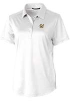Cutter and Buck Cal Golden Bears Womens Prospect Textured Short Sleeve Polo Shirt