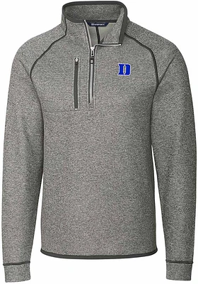 Cutter and Buck Duke Blue Devils Mens Mainsail Long Sleeve Qtr Zip Pullover