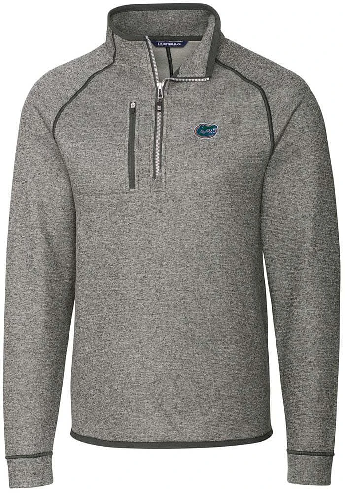 Cutter and Buck Florida Gators Mens Mainsail Long Sleeve Qtr Zip Pullover