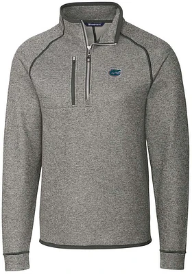 Cutter and Buck Florida Gators Mens Mainsail Long Sleeve Qtr Zip Pullover