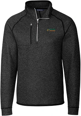 Cutter and Buck Florida A&M Rattlers Mens Charcoal Mainsail Long Sleeve Qtr Zip Pullover
