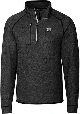Cutter and Buck Jackson State Tigers Mens Charcoal Mainsail Long Sleeve Qtr Zip Pullover