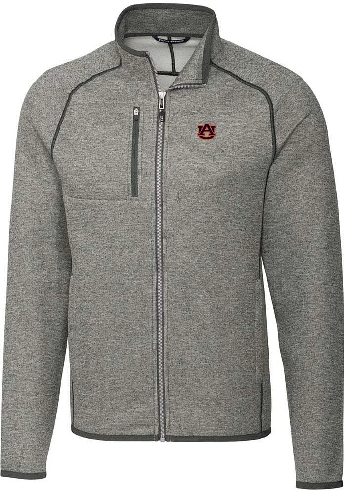 Cutter and Buck Auburn Tigers Mens Grey Mainsail Medium Weight Jacket