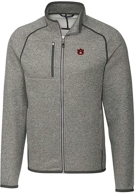 Cutter and Buck Auburn Tigers Mens Grey Mainsail Medium Weight Jacket