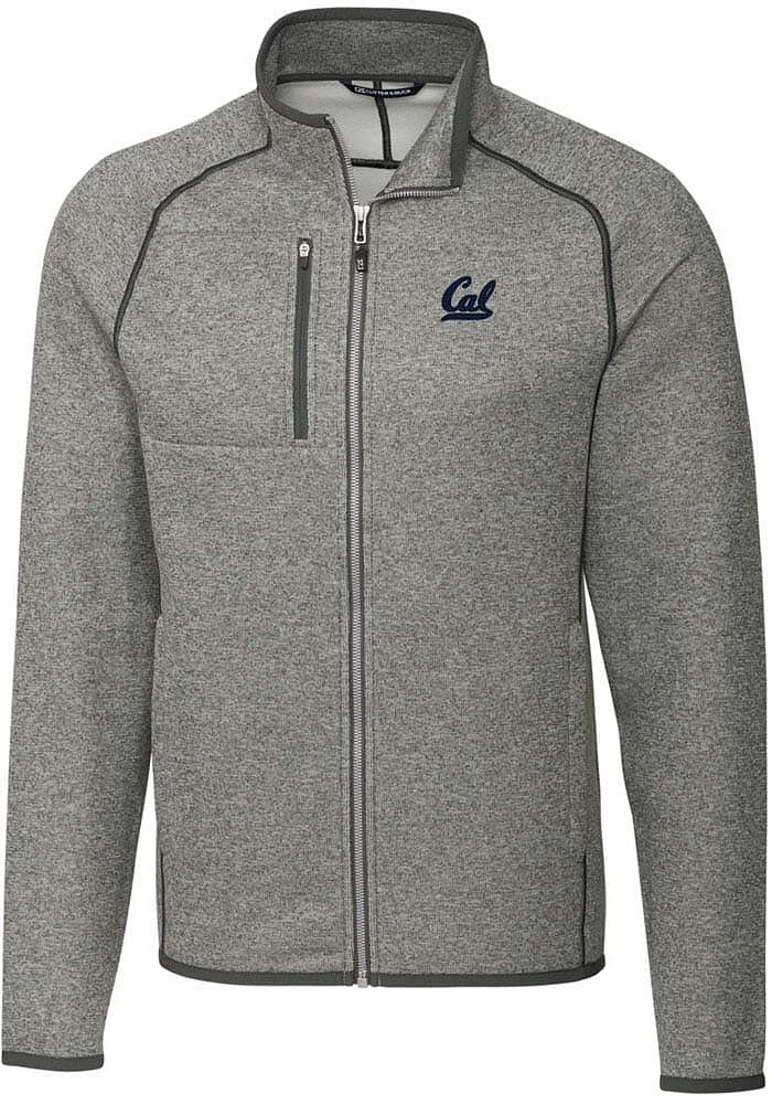 Cutter and Buck Cal Golden Bears Mens Grey Mainsail Medium Weight Jacket